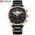 CURREN Watch 8352 For Men Fashion Quartz Sports Wristwatch Chronograph Clock Stainless Steel Male Watches Men Wrist Reloj Hombre